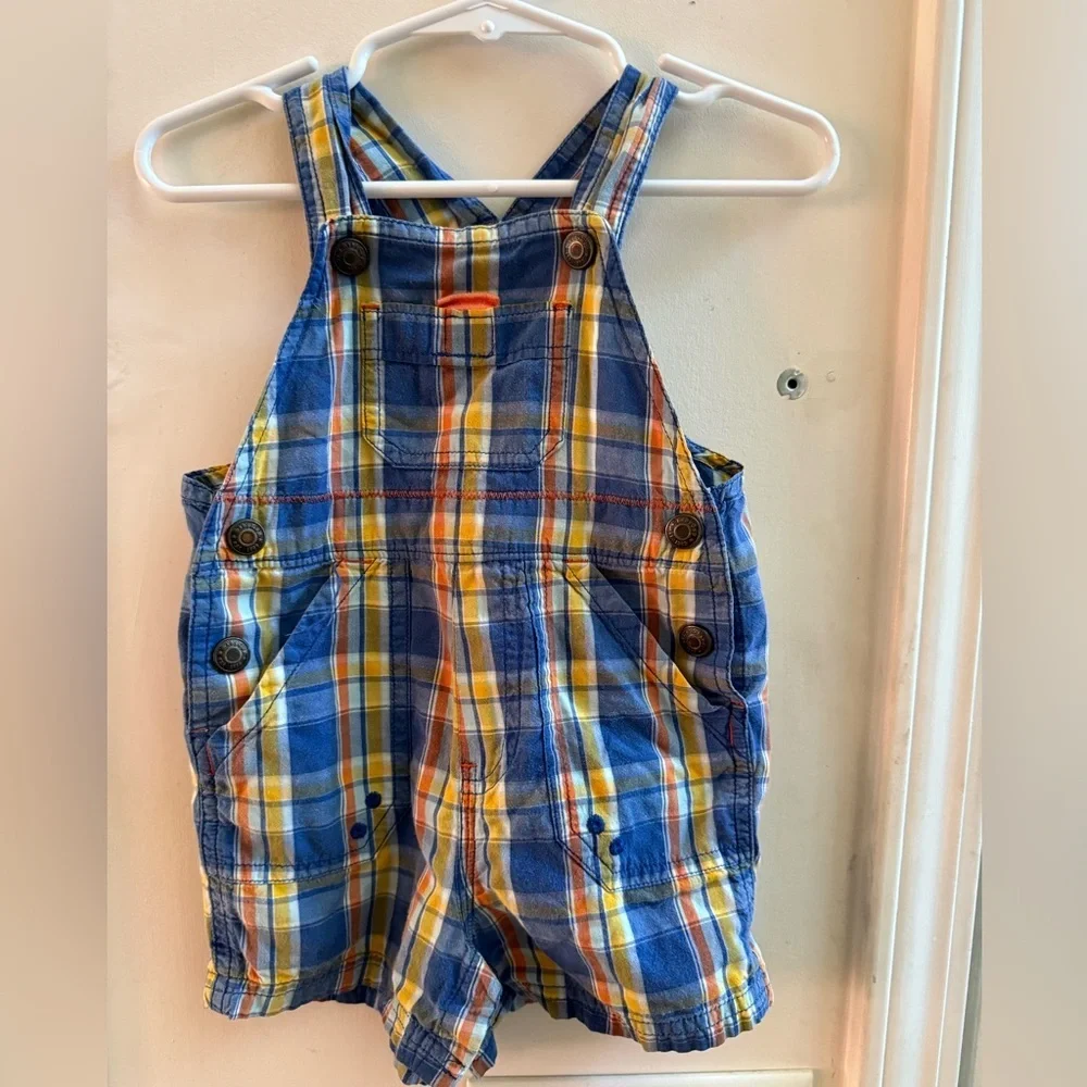 Baby Gap Plaid Shortalls
